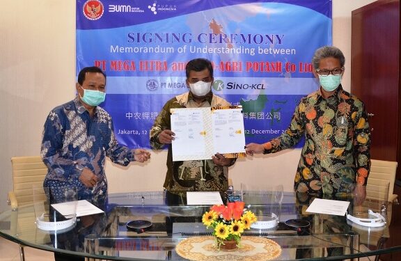 Mega Eltra Jalin Kerja Sama dengan Sino-Agri Potash Terkait Pembelian Bahan Baku Pupuk
