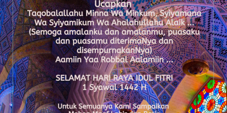 Manajemen & Redaksi KORANBUMN.com Mengucapkan Selamat Hari Raya Idul Fitri 1 Syawal 1442 H