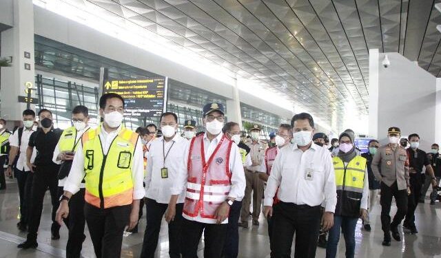 Prosedur Peniadaan Mudik Dijalankan Baik, Menhub Budi Karya Sumadi Apresiasi Stakeholder Bandara Soekarno-Hatta