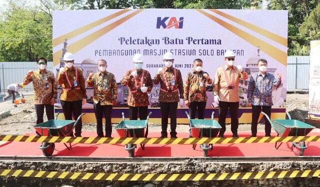 Tingkatkan Pelayanan di Stasiun, KAI Bangun Masjid di Stasiun Solobalapan