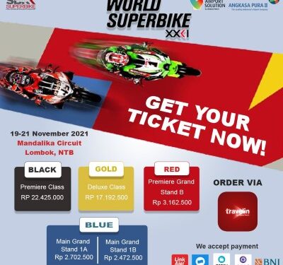 Travelers Makin Mudah Dapat Tiket WorldSBK Mandalika, Kini Tersedia di Aplikasi Travelin Angkasa Pura II