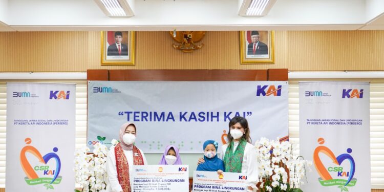 Wujud BUMN untuk Indonesia, KAI Salurkan TJSL Rp19 Miliar Sepanjang 2021