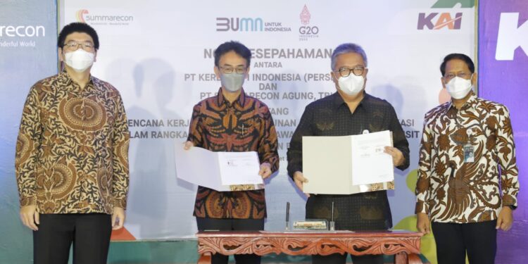 Kembangkan Kawasan TOD di Stasiun Bekasi, KAI Tanda Tangani MoU dengan Summarecon