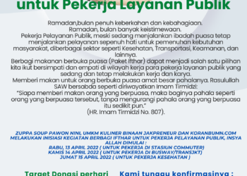 Ifthar- Buka Puasa Ramadan untuk Pekerja Layanan Publik