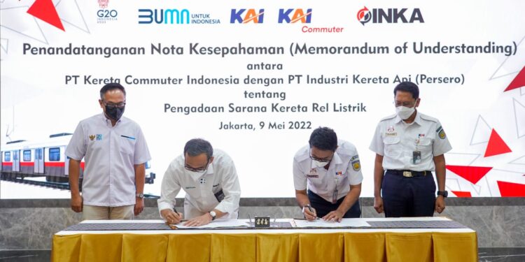 KAI Commuter dan INKA Sepakat Tandatangani MoU Pengadaan KRL