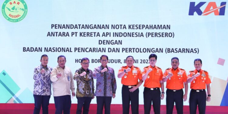 Dukung Operasional LRT Jabodebek, KAI dan Basarnas Tandatangani MoU
