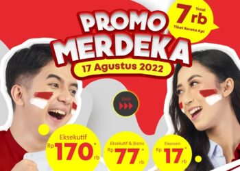HUT Ke-77 RI, KAI Hadirkan Tarif Promo Merdeka untuk 7 Ribu Tiket