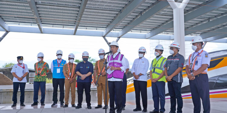 Presiden RI Tinjau Proyek KCJB, KAI Siap Selesaikan Penugasan Sebaik Mungkin