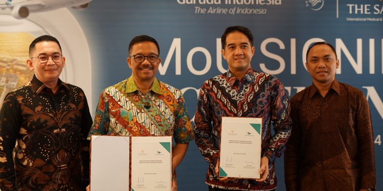 Garuda Indonesia Jalin Kerja Sama Strategis Bersama The Sanur, Optimalkan Upaya Pengembangan Medical & Wellness Tourism di KEK Kesehatan Sanur