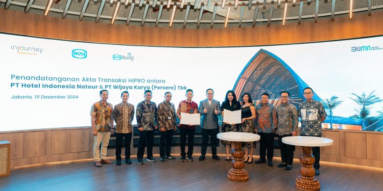 Langkah Strategis Transformasi InJourney Hospitality : Penandatanganan Akta Transaksi Hotel Indonesia Properti oleh Hotel Indonesia Natour dan Wijaya Karya