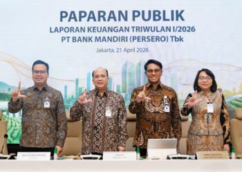 Bank Mandiri Catat Laba Bersih Rp15,4 Triliun di Kuartal I 2026, Kukuhkan Peran sebagai Mitra Strategis Pemerintah