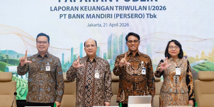 Bank Mandiri Catat Laba Bersih Rp15,4 Triliun di Kuartal I 2026, Kukuhkan Peran sebagai Mitra Strategis Pemerintah